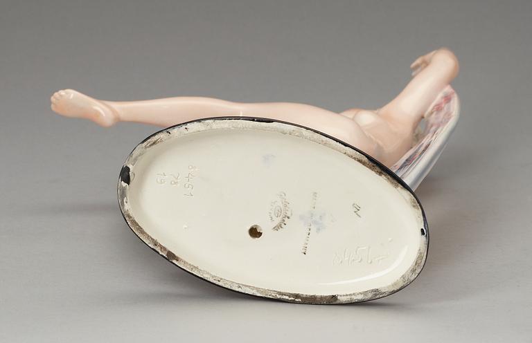 FIGURIN, flintgods, Goldscheider Wien, Österrike, 1900-talets första hälft.