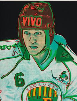 Andy Warhol, "Frölunda Hockey Player".