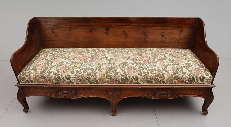 TRÅGSOFFA, rokoko, 1700-tal.
