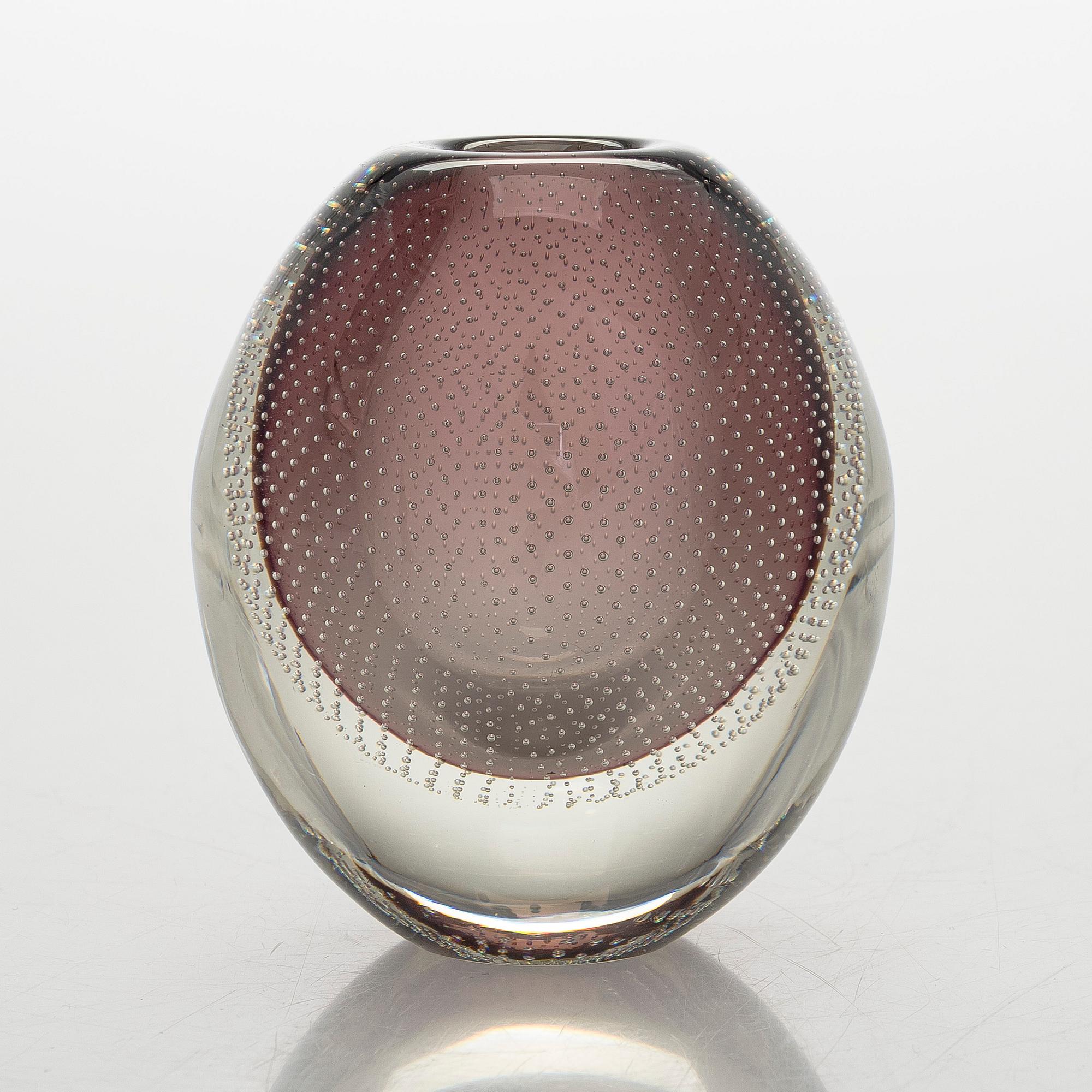 Gunnel Nyman, a model 'GN 17' vase, signed G. Nyman Nuutajärvi.