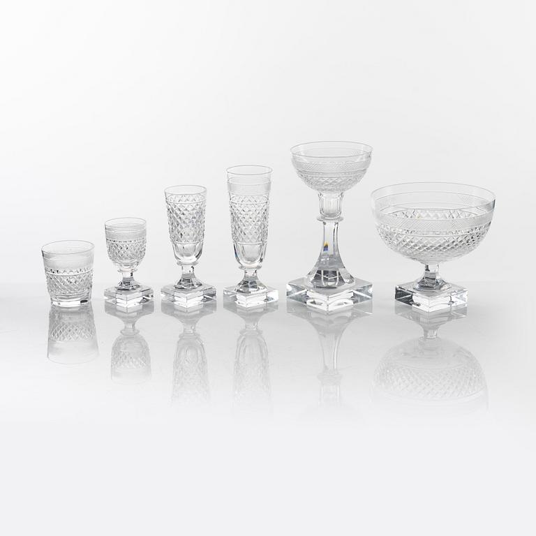 Elis Bergh, glasservis, 42 delar, "Kent", Kosta.