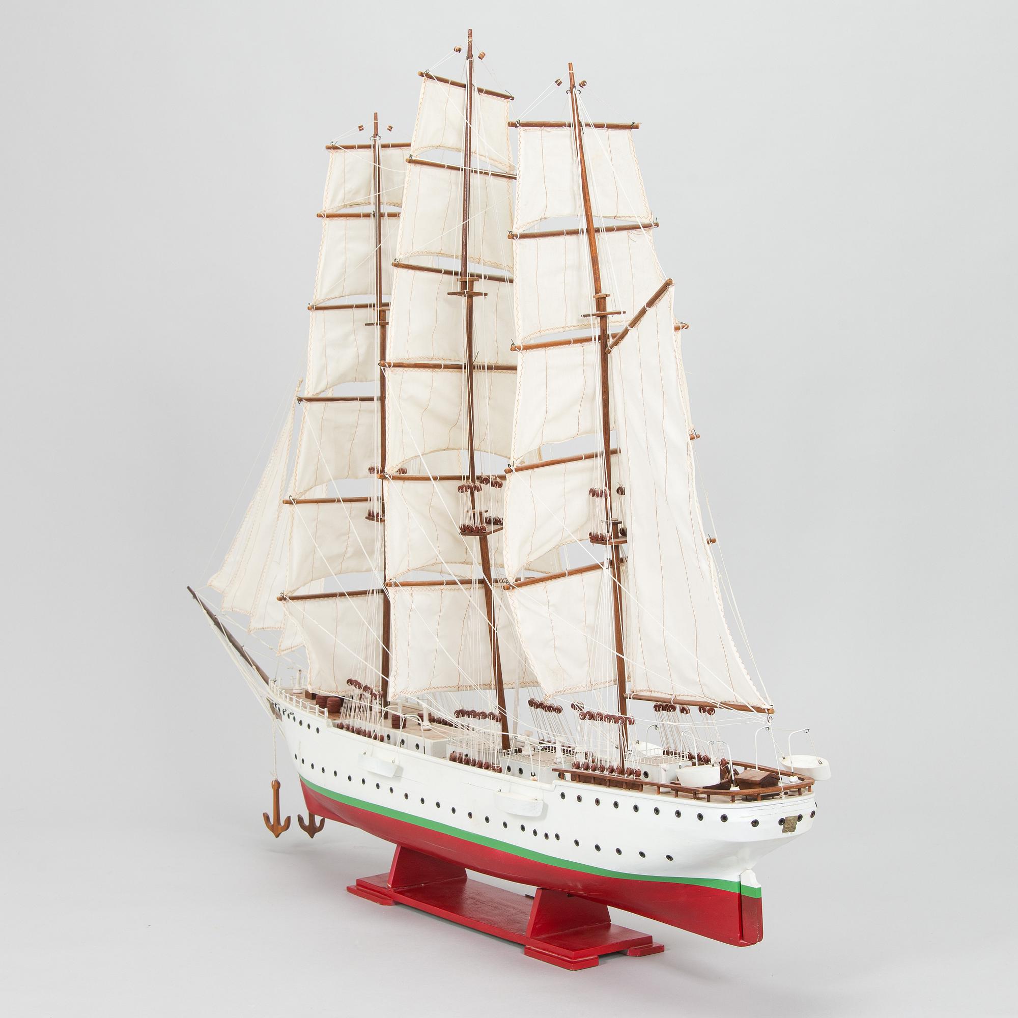 Pienoismalli, Suomen Joutsen, 1900-luku.