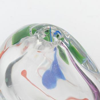 Anne Nilsson, a group of three glass vases, Orrefors.