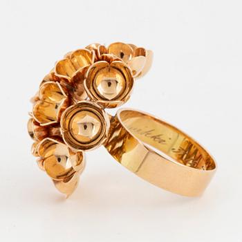 LIISA VITALI, Ring, 14K gold. Kultakeskus, Helsingfors 1972.