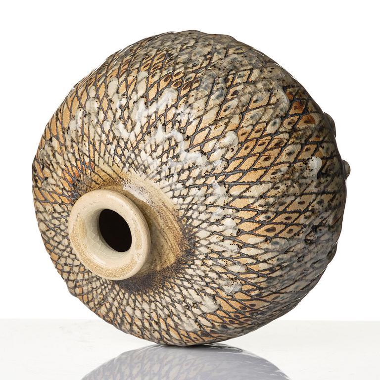 Anders Bruno Liljefors, a stoneware vase, Gustavsberg Studio 1952.