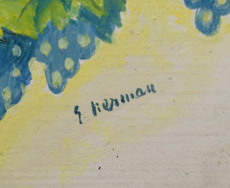 EINAR NERMAN, olja på pannå, signerad.
