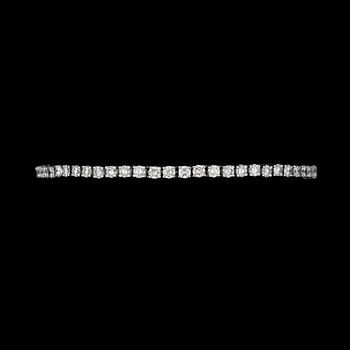 944. A diamond line bracelet, set with diamonds tot. app. 6 cts.
