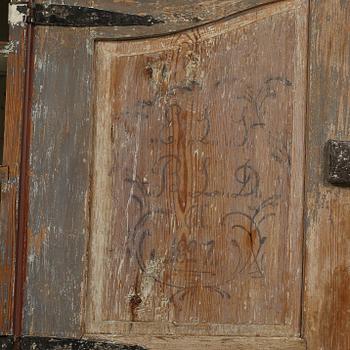 SKÅP, allmoge, daterat 1821?.