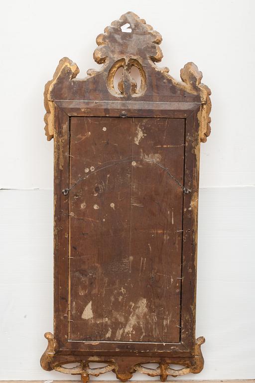 SPEGEL, gustaviansk, signerad, Stockholms hallstämpel 1777.