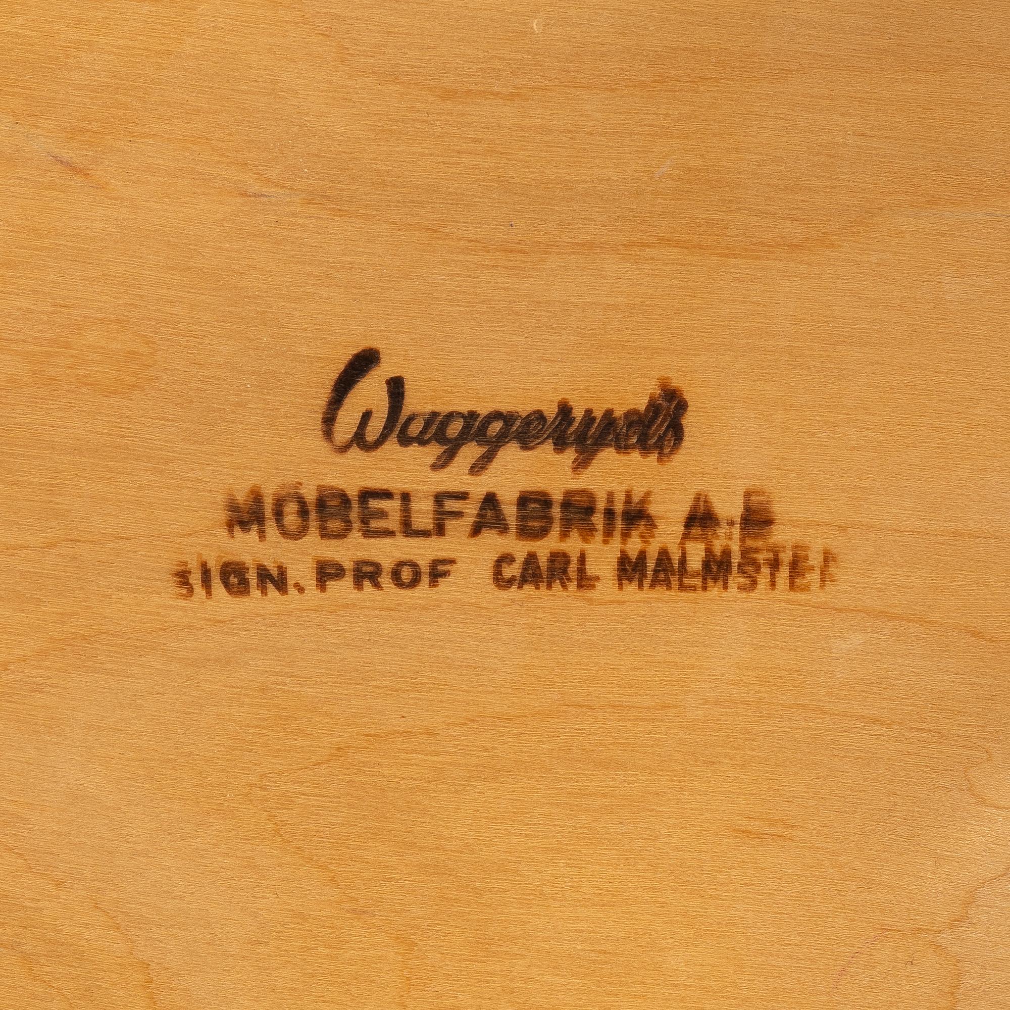 Carl Malmsten, chairs, 4 pcs, "Talavid", Waggeryds Möbelfabrik AB, second half of the 20th century.
