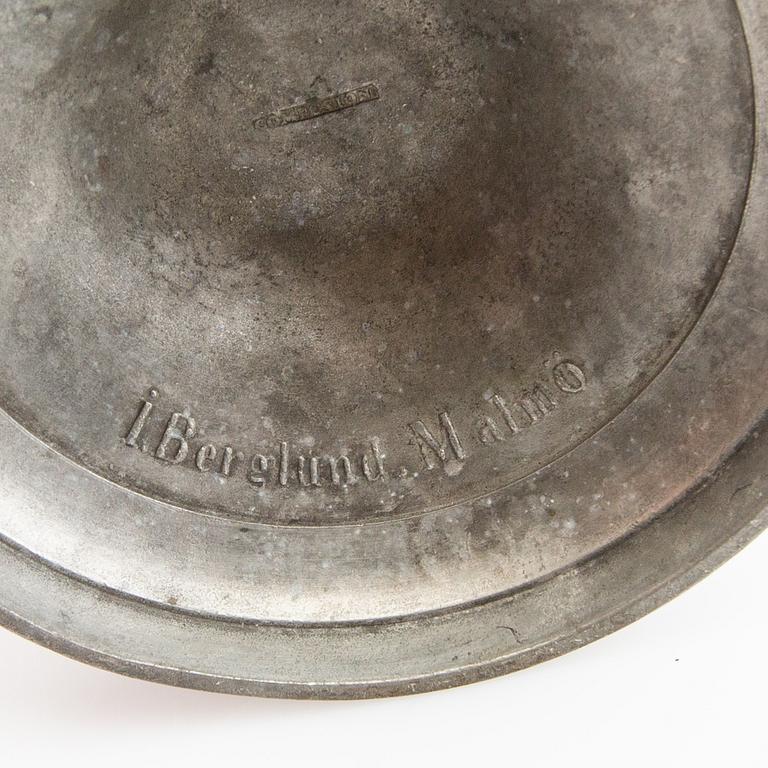 Candle holders 2 pairs, second half of the 19th century, tin.