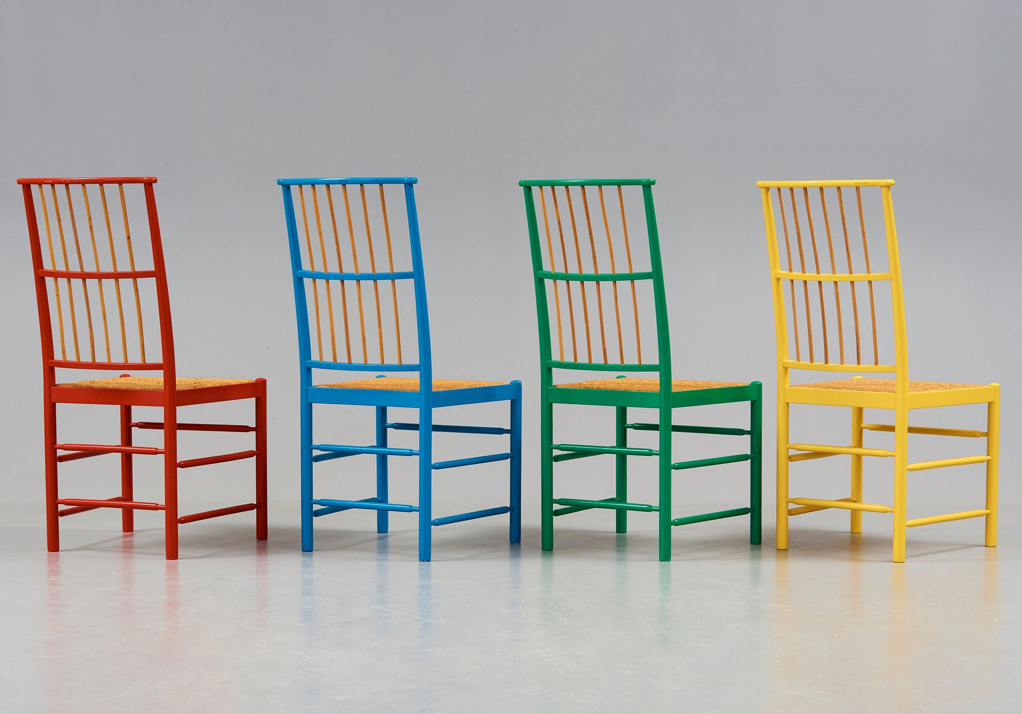 Josef Frank, stolar, 4 st, Firma Svenskt Tenn, modell 2025.