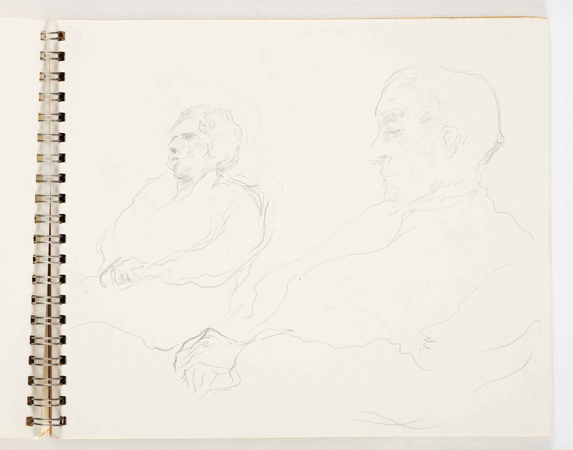 Lotte Laserstein, 4 skissböcker med blyertsteckningar.