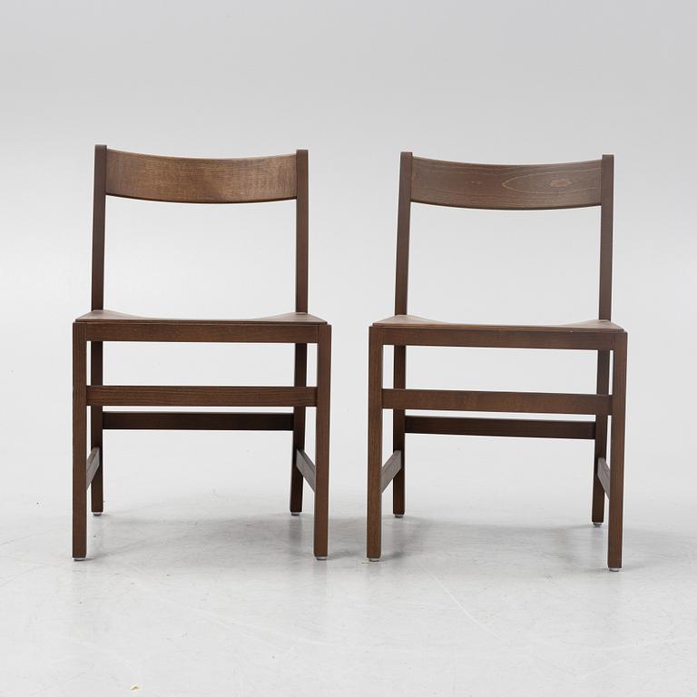Chris Martin, a pair of Walnut Stained Beech 'Waiter XL' chairs, Massproductions.