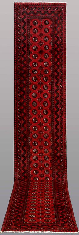 A RUNNER, Afghan, ca 498 x 83 cm.