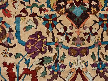 MATTA. Antik silke Keshan s.k. Motachem. 202,5 x 136,5 cm.