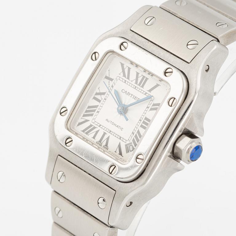 Cartier, Santos, wristwatch, 24 x 24 (35) mm.