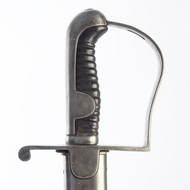 Sabel, svensk, m/1831 för artilleriet, med balja.