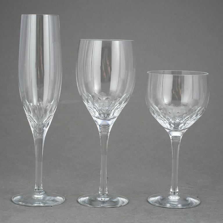 GLASSERVIS, 69 delar, "Prelude", Nils Landberg, Orrefors.