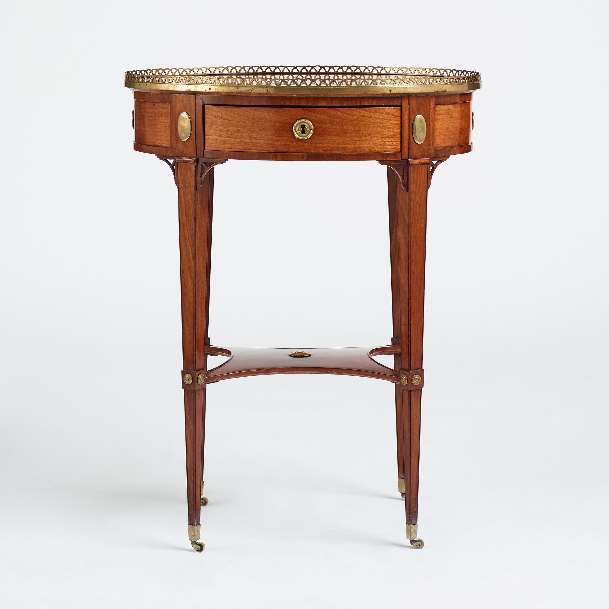 Bord, tillskrivet Gottlieb Iwersson (mästare i Stockholm 1778-1813), Sengustavianskt.