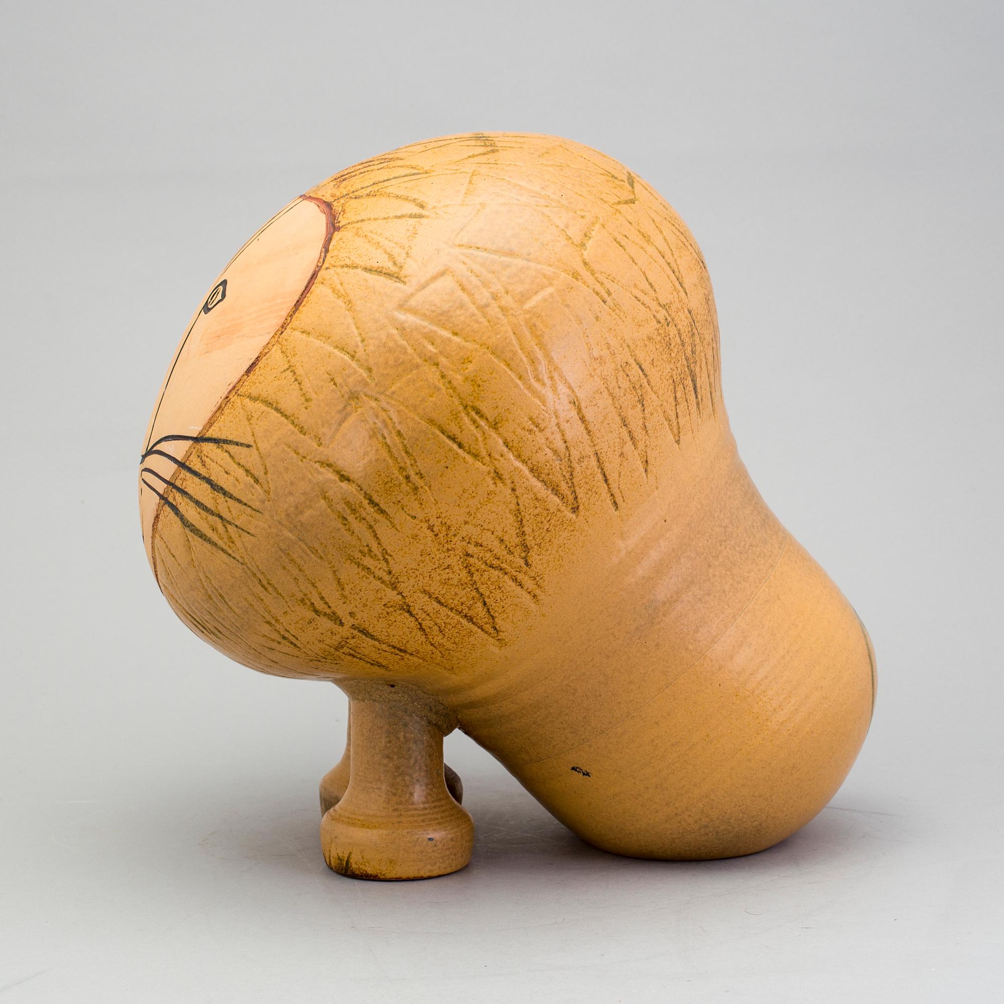 A Lisa Larson stoneware figurine from K-studion, Gustavsberg.