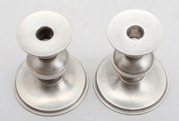 LJUSSTAKAR, 1 par, tenn, Edvin Ollers, 1966.