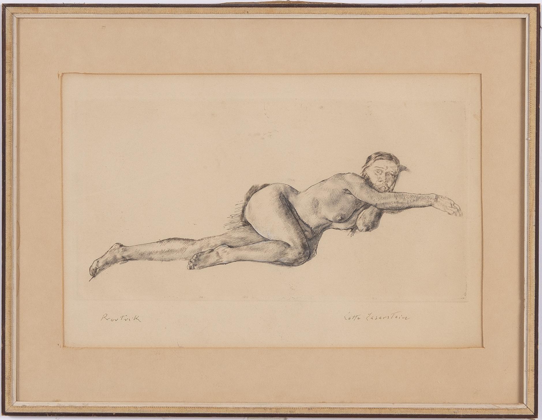 Lotte Laserstein, Reclining nude.