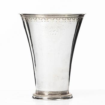A Swedish 18th century silver beaker, mark of Anders Schotte, Uddevalla 1784.