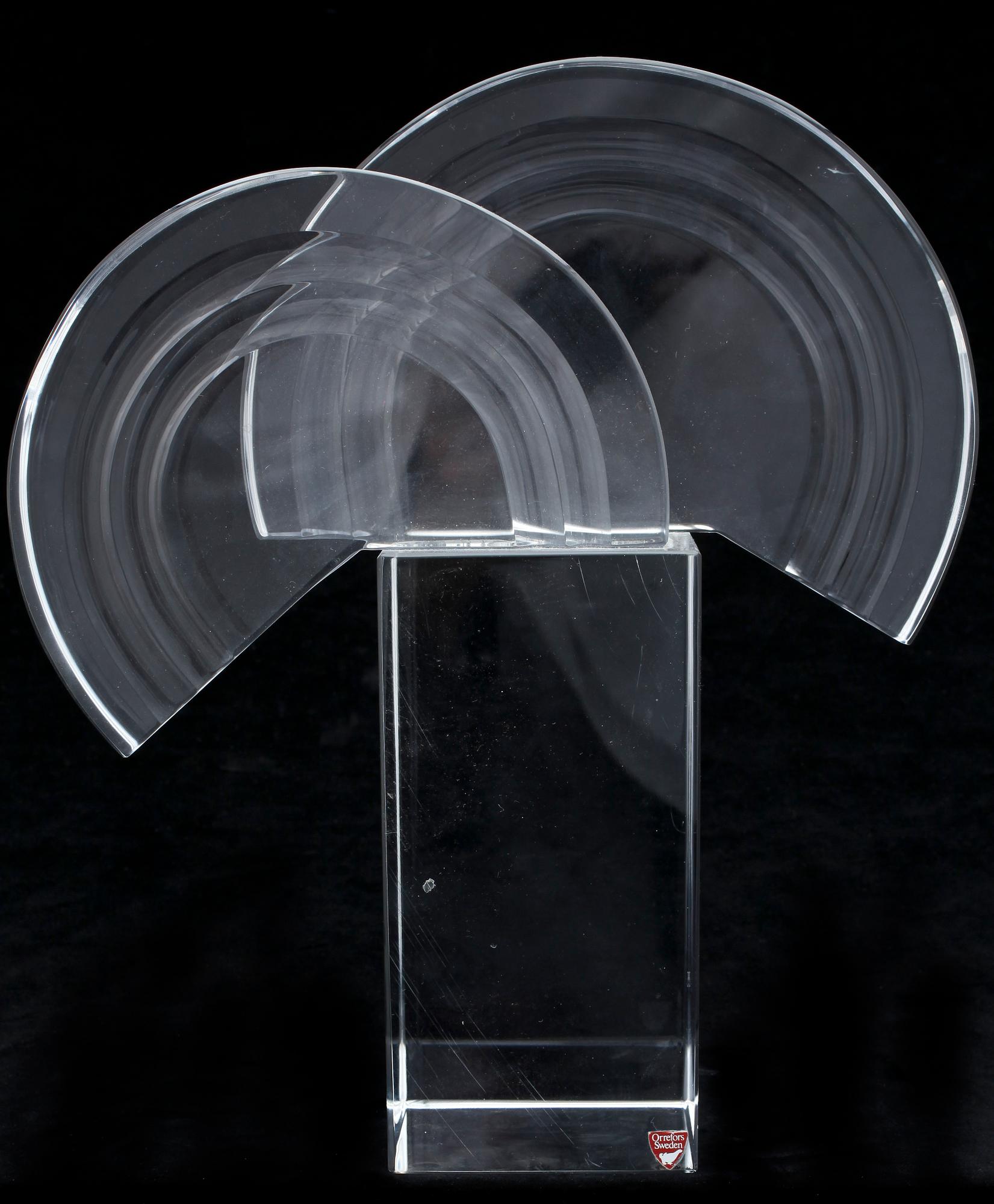 OLLE ALBERIUS, glas, skulptur, Signerad, Orrefors Gallery-90.