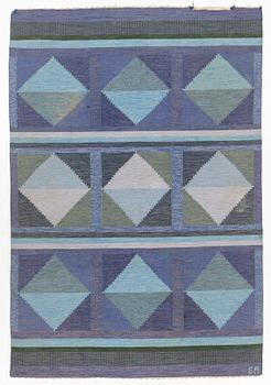 Rug, flatwoven, signed GA, approx. 240 x 163 cm.