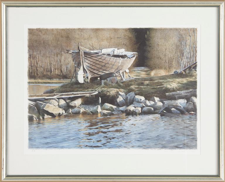 STANISLAW ZOLADZ, färglitografi, signerad, provtryck.