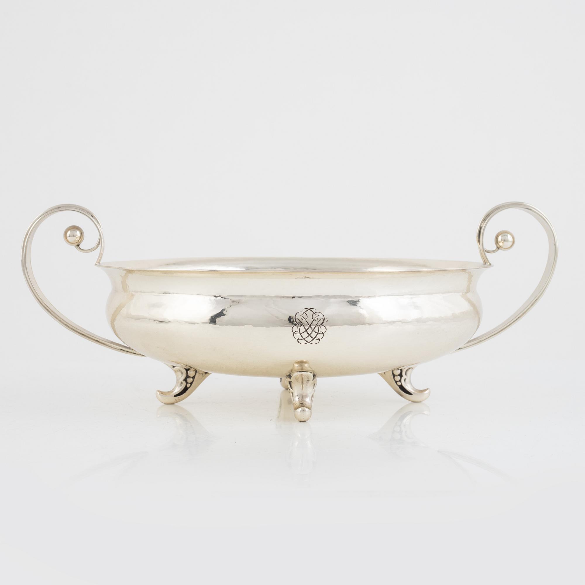 K. Anderson, skål, silver, Stockholm 1940.