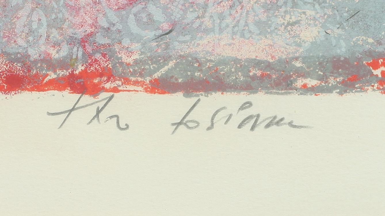 THEO TOBIASSE, färglitografi, sign o numr 146/350. Ur mappen "Un Hommage a H.C Andersen", utgiven av Galerie Börjeson.