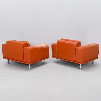 Yrjö Kukkapuro, nojatuoleja, pari, "Variaatio", tilaustyö, Haimi, 1970-luvun loppu.