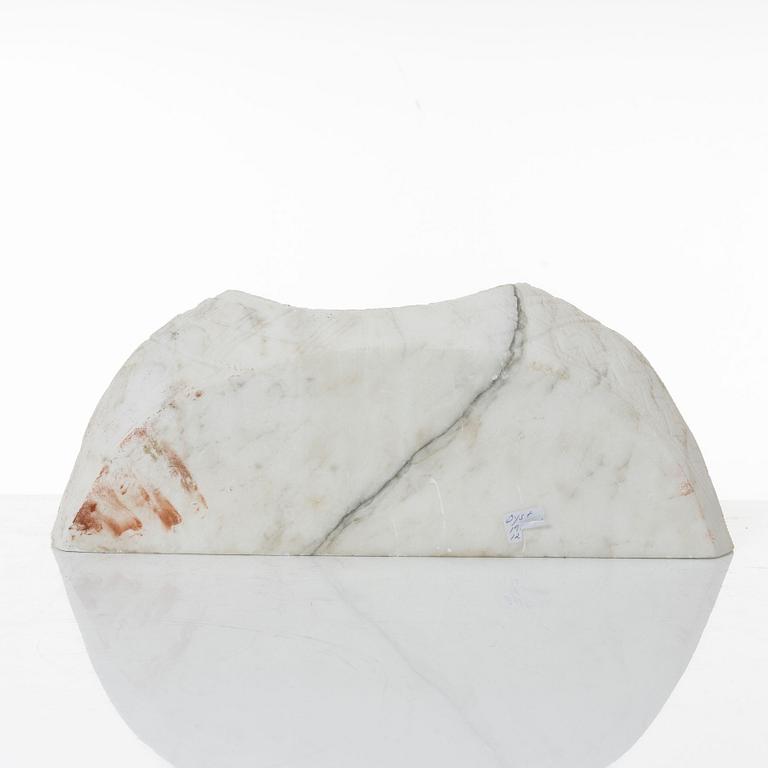 Antique-style bust, Carrara marble, 20th century.