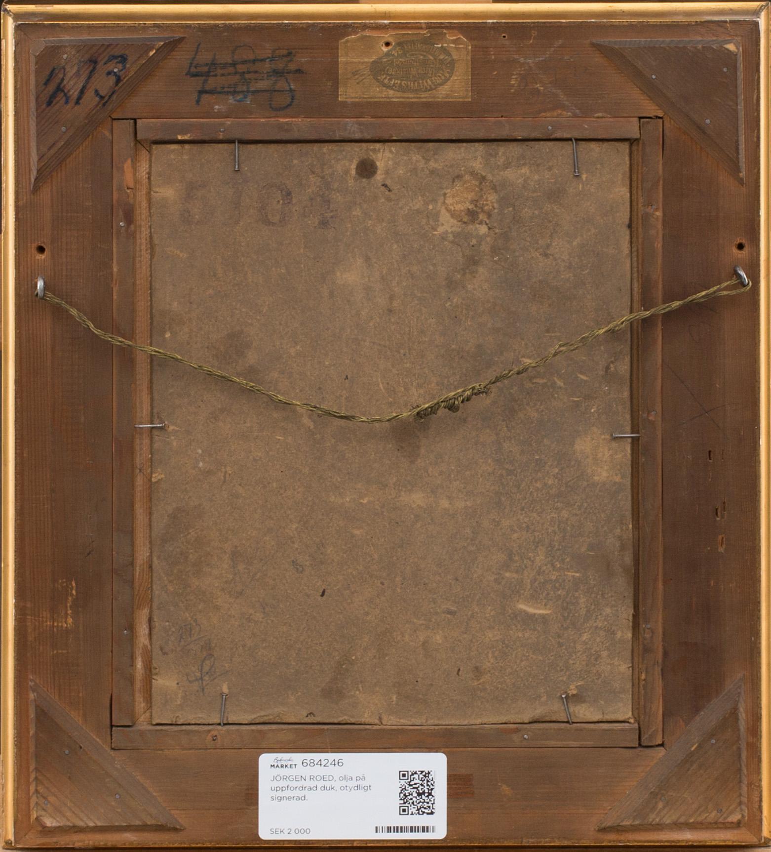 JÖRGEN ROED, olja på uppfordrad duk, otydligt signerad.