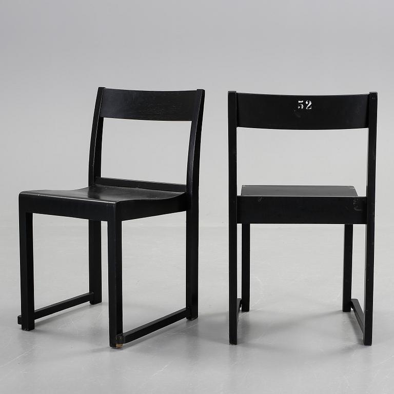 STOLAR, 6 stycken, "Orkesterstolen", Sven Markelius, 1900-talets mitt.