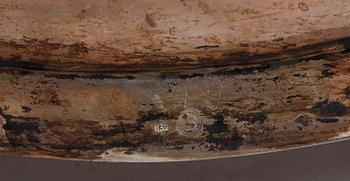 BRICKA, silver, rokokostil, svenska importstämplar. Vikt ca 3500gram.