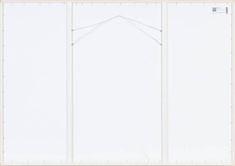 Christo & Jeanne-Claude, Offset in colours, with fabric application, signed Christo in pencil.