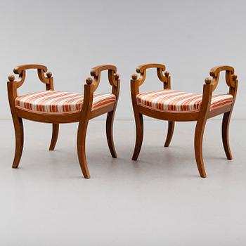BANKETTER, 1 par, Karl Johanstil, 1800-talets andra hälft.