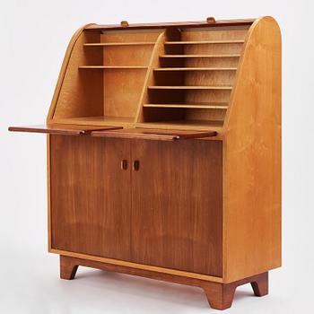 Frederik Christian Lund, a Cuban mahogany and ash sideboard, cabinetmaker K. Thomsen, Denmark, ca 1936.