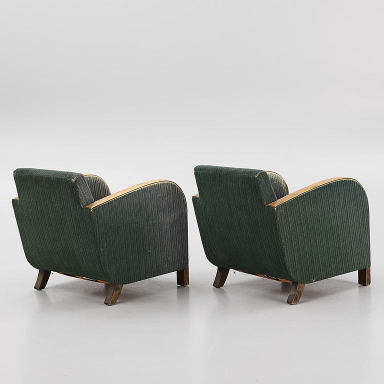 Armchairs, a pair, Art Deco 1920s/30s.