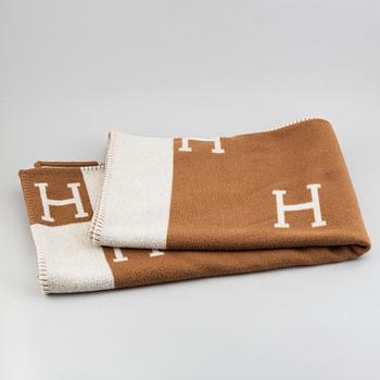 Hermès, a woll and cashmere blanket.