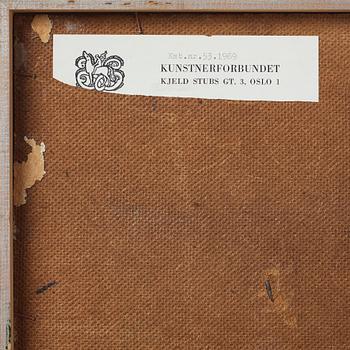 Philip von Schantz, mixed media on panel, signed and dated -68.