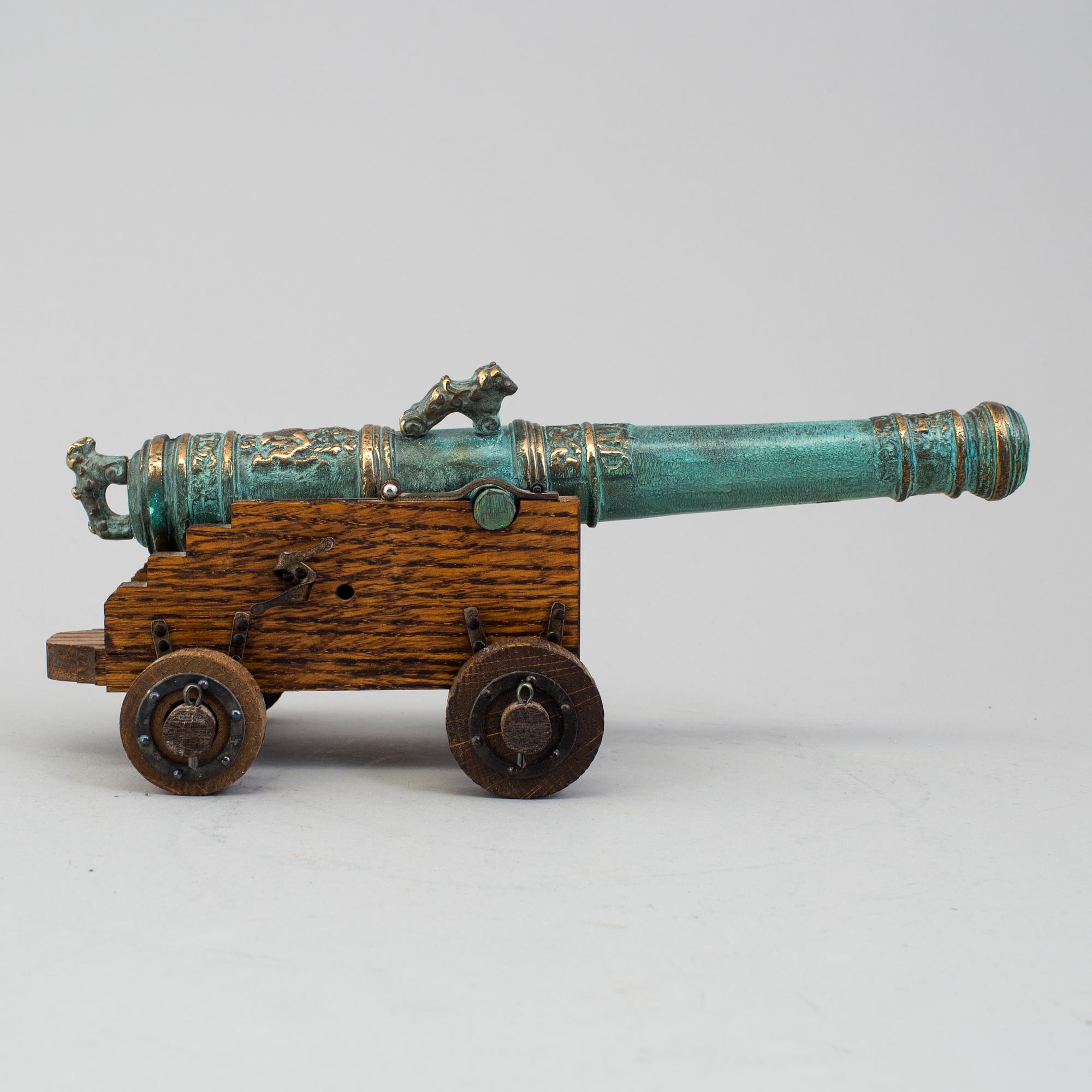 a table cannon by Svensk Metallkonst AB Karlskrona.