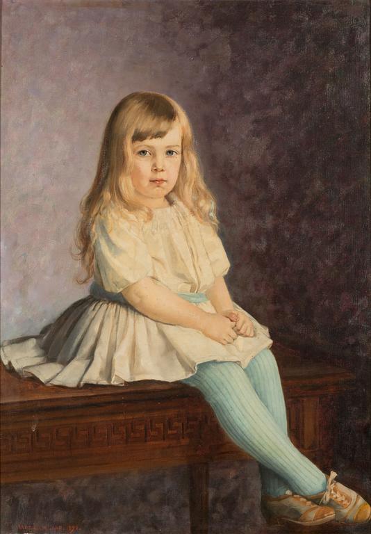 Arvid Liljelund, Portrait of a girl.