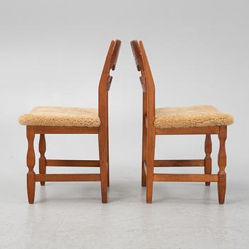 Henning Kjærnulf, stolar 6 st, "Razorblade", Nyrups möbelfabrik, Danmark, 1960-tal.