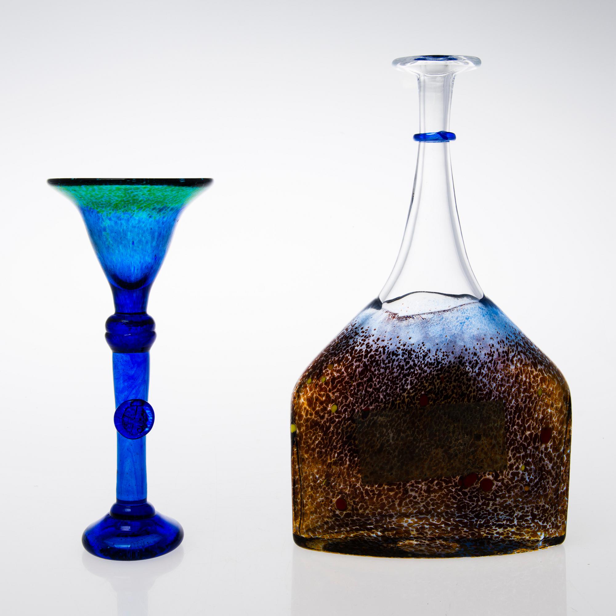 KOSTA BODA, PARTI DIVERSE GLAS, 5 delar, glas, Kosta Boda Sverige, 1900-talets slut.