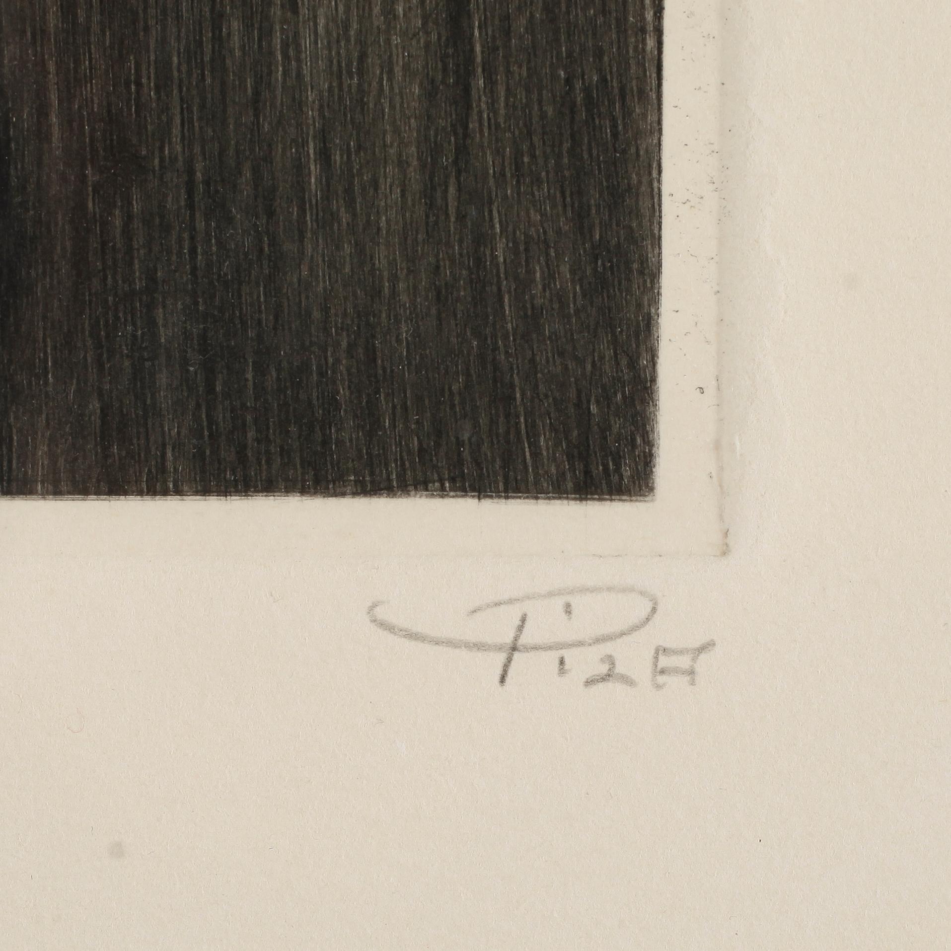 AGUEDA DE LA PISA, etsning, signerad, numrerad 25/50.