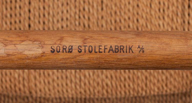 STOLAR, 6 st, sk kyrkstolar, Sorö Stolefabrik, Danmark.